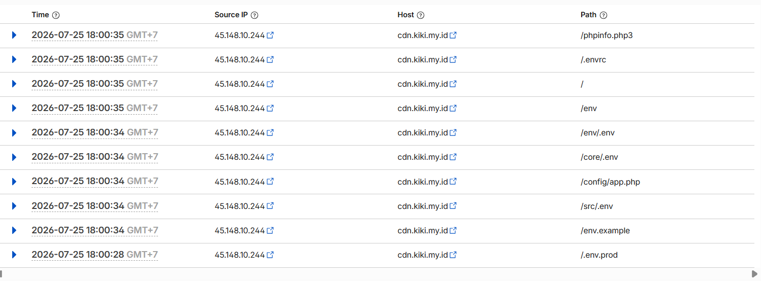 Log Request IP 45.148.10.244